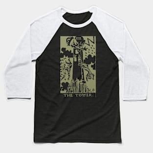 Golden Tarot - The Tower Baseball T-Shirt